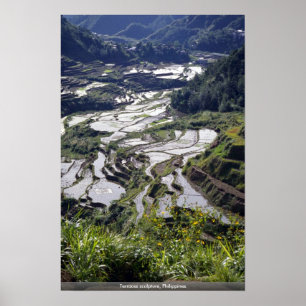 Terraces sculpture, Philippines Poster