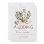Terracota and Cactus Wedding Fiesta invitations