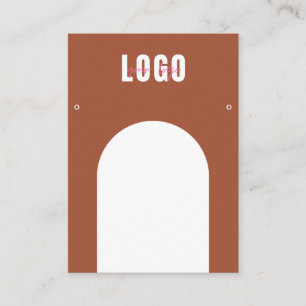 Terracotta Arch Add Logo Jewellery Earrings Displa Business Card