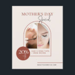 Terracotta Arch Beauty Business Promotional Flyer<br><div class="desc">Looking for the perfect promotional flyer to boost your beauty business sales this Mother's Day? Look no further than this stunning Terracotta Arch Beauty Business Promotional Flyer! With its eye-catching design and customisable text, this flyer is sure to grab the attention of potential customers and bring them through your door....</div>