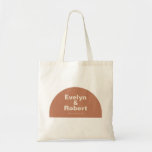 Terracotta Arch Minimalist Elegant Formal Wedding  Tote Bag<br><div class="desc">This terracotta arch minimalist elegant formal wedding tote bag is perfect for a rustic wedding. The design features a beautiful font to embellish your event.</div>