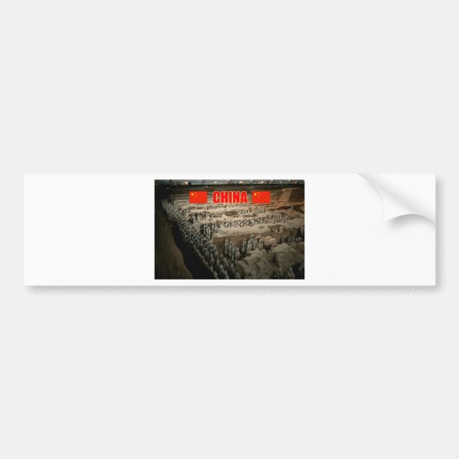 Terracotta Army China - Pro Photo Bumper Sticker (Front)