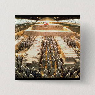 Terracotta Army, Qin Dynasty, 210 BC 15 Cm Square Badge