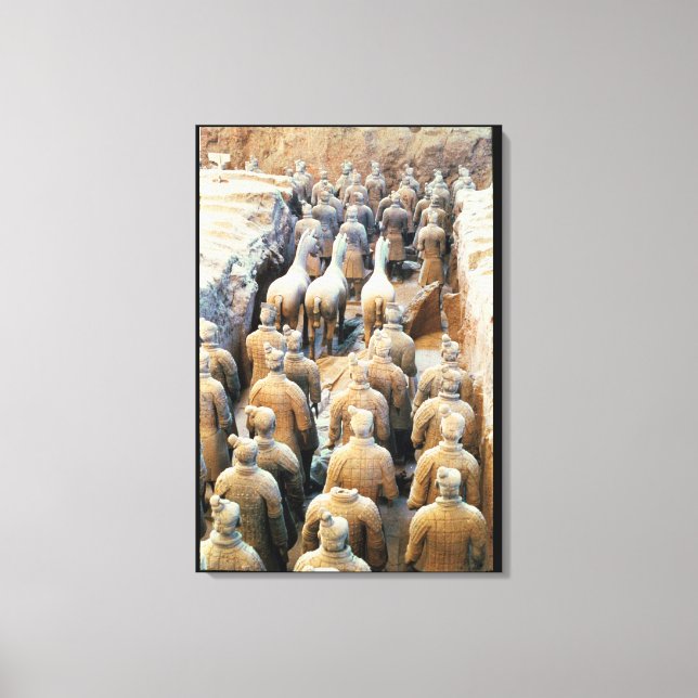 Terracotta Army, Qin Dynasty, 210 BC Canvas Print (Front)