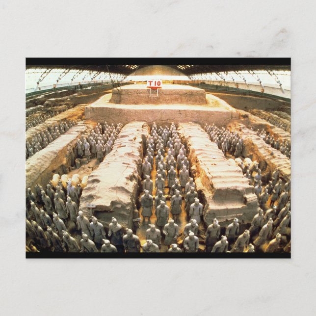Terracotta Army, Qin Dynasty, 210 BC Postcard (Front)