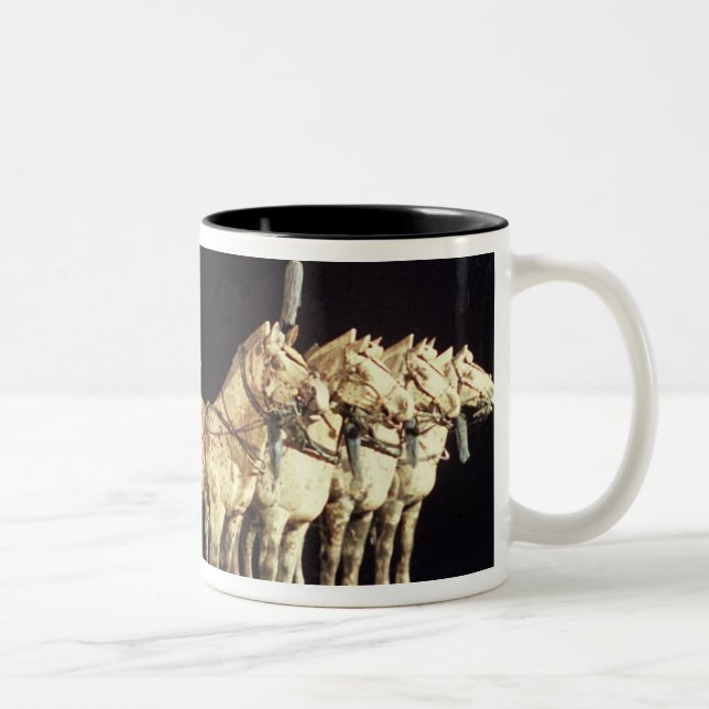 Terracotta Army, Qin Dynasty Two-Tone Coffee Mug (Right)