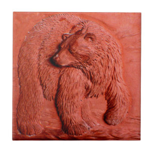 "Terracotta Bear" Tile