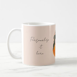 Terracotta Boho Botanical Mom and Baby  Coffee Mug