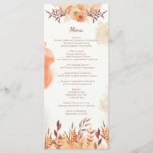 Terracotta Boho Floral Autumn Rustic Elegant
