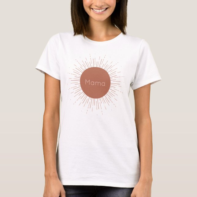 Terracotta Boho Sun T-Shirt (Front)