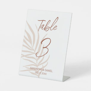 Terracotta Boho Wedding Pedestal Sign