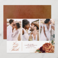 Terracotta Boho Wedding Thank You 3 Photos