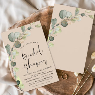 Terracotta Bridal Shower Rustic Invitation