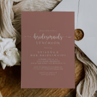 Terracotta Bridesmaids Luncheon Shower
