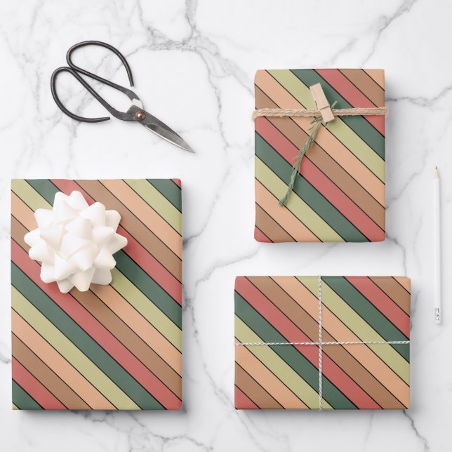 Terracotta Brown Green Black On Watercolor Paper (Front)