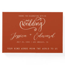 Terracotta Burnt Orange Elegant Modern Minimalist