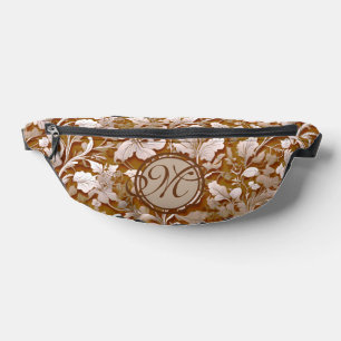 Terracotta Burnt Orange Modern botanical Boho Bum Bags