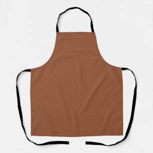 Terracotta Burnt Orange Solid Colour Apron