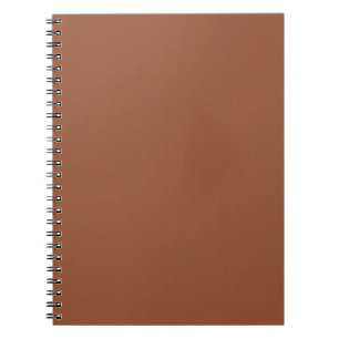 Terracotta Burnt Orange Solid Colour  Notebook