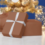 Terracotta Burnt Orange Solid Colour  Wrapping Paper<br><div class="desc">Terracotta Burnt Orange Solid Colour. Modern Colour.</div>