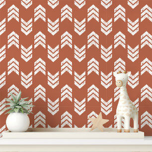  Terracotta Chevron Arrow Wallpaper