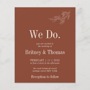 Terracotta Classy Budget we do Flyer