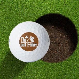 Terracotta Custom Monogram The Golf Father Golf Balls