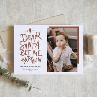 Terracotta Dear Santa Let Me Explain Baby Photo