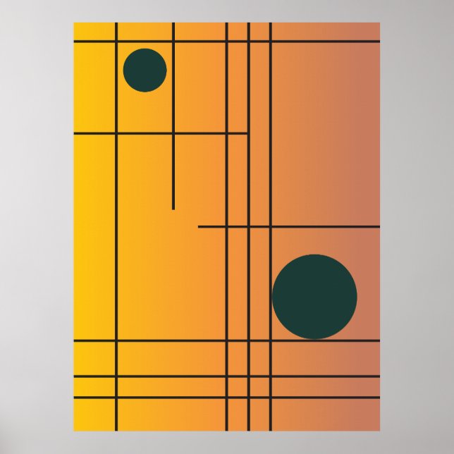 Terracotta Drift No. 1 — Modern Geometric Wall Art (Front)