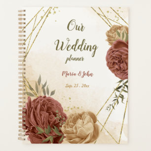 terracotta earth tone floral wedding planner
