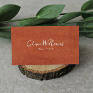 Terracotta Earthy Tone  Business Card