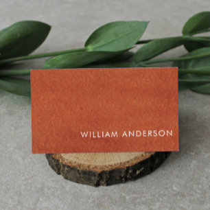 Terracotta Earthy Tone  Business Card