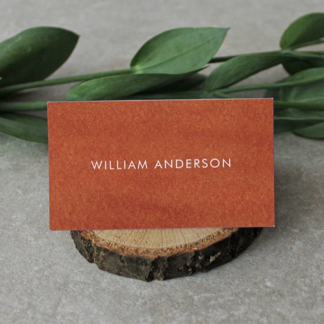 Terracotta Earthy Tone  Business Card (Creator Uploaded)