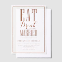 Terracotta Eat, Drink and be Married Wedding