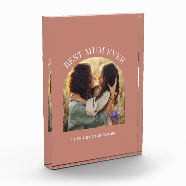 terracotta elegant arch photo typography best mum (Left)