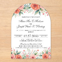 Terracotta Elegant Wedding Invitation, Minimalist