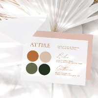 Terracotta Emerald Sage Wedding Colour Palette Car