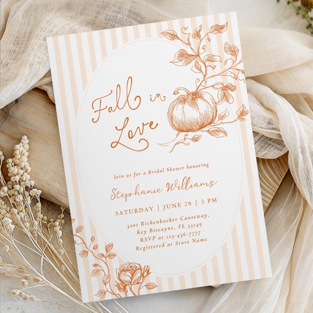 Terracotta Fall Bridal Shower Invitation (Creator Uploaded)