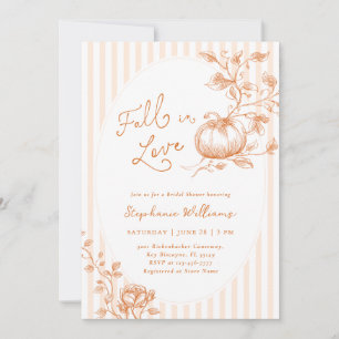 Terracotta Fall Bridal Shower Invitation