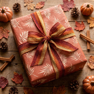 Terracotta Fall Leaves Tissue Paper