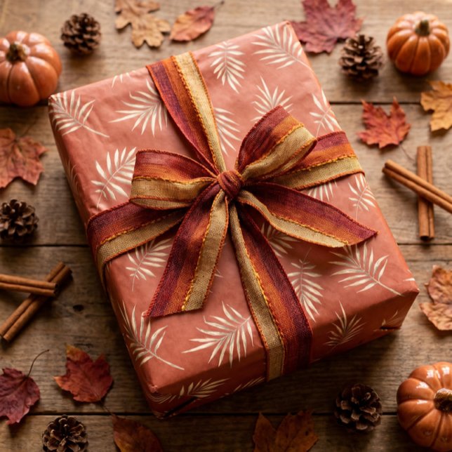 Terracotta Fall Leaves Tissue Paper (Creator Uploaded)