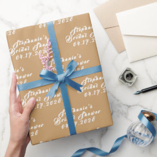Terracotta Fall Modern Bride Bridal Shower  Wrapping Paper