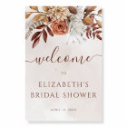 Terracotta Floral Boho Fall Bridal Shower Welcome