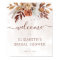 Terracotta Floral Boho Fall Bridal Shower Welcome