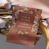 Terracotta Floral Bridal Shower | Boho Fall Rustic