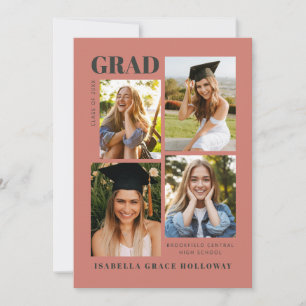 Terracotta Grad Announcement With Photos