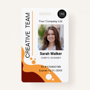 Terracotta ID Badge Photo Creative Design Team