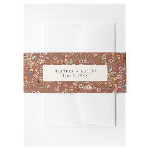 Terracotta Invitation Belly Band