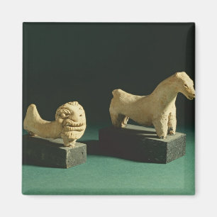 Terracotta lion and horse, Mohenjodaro 2300-1750 B Magnet