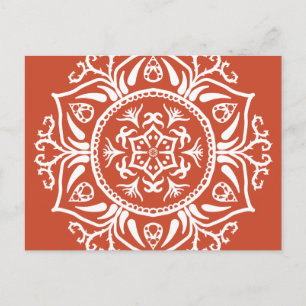 Terracotta Mandala Postcard